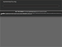 Tablet Screenshot of eyesonsyria.org